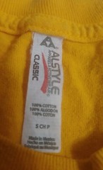AAA Classic Graphic T-Shirt Mens S Cotton Short Sleeve Yellow Cleveland