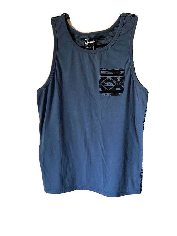 Tank Top Beautiful Giant Garments Black Gray Men’s Size Medium M