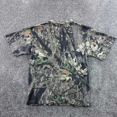 Vintage y2k Camo Black Bear Shirt Mens Small Mossy Oak Break Up Camouflage