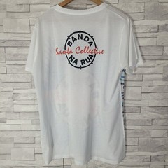 Mens BANDA NA RUA T Shirt Top Medium SAMBA HONLEY White