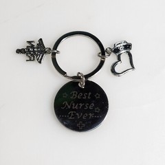 Nurse Gift For Nurse Charm Keychain RN Graduation Gift for Nurses Best Nurse EVA