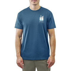 Reel Life Men’s Short Sleeve Graphic Tee Size Large Navy