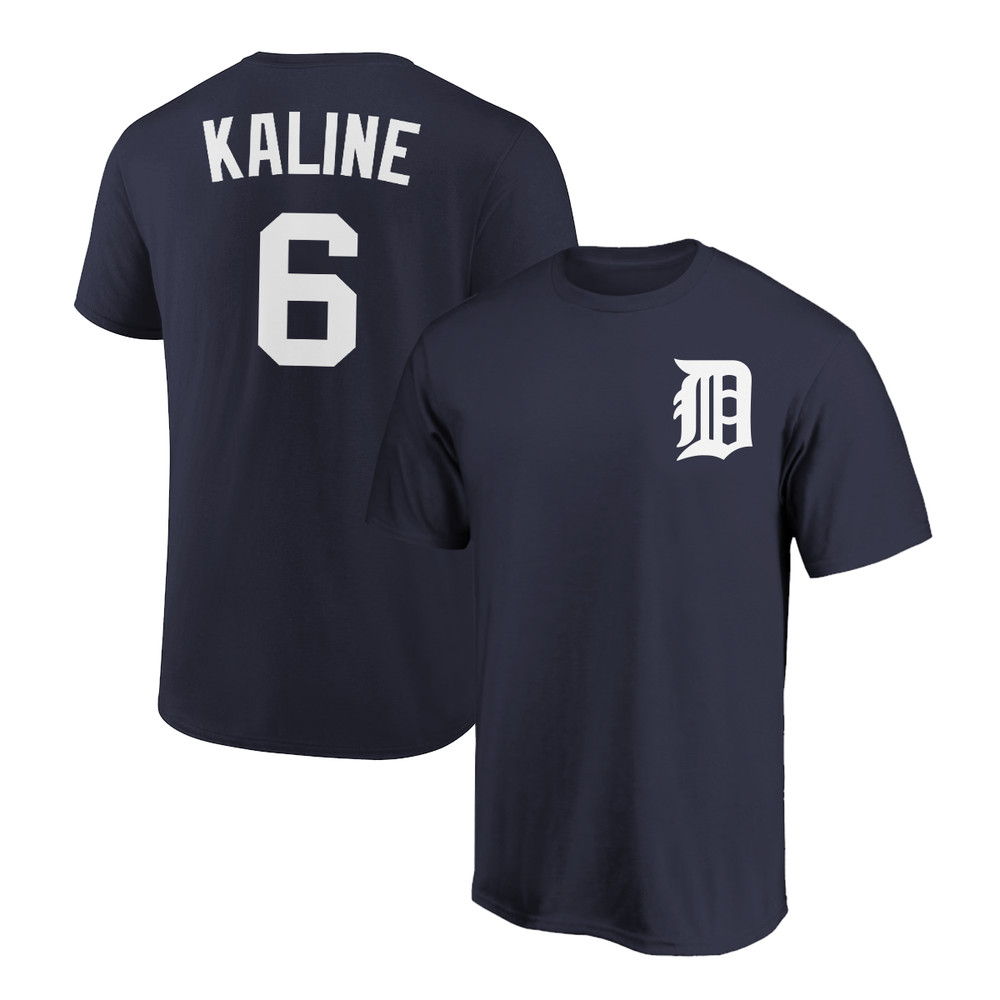 Al Kaline T-Shirt Detroit Tigers Player Name and Number Soft Jersey Tee