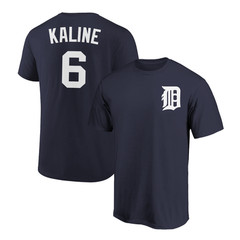 Al Kaline T-Shirt Detroit Tigers Player Name and Number Soft Jersey Tee