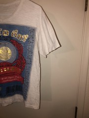 Vintage Lao Khao Rice Whiskey White Spirit Thailand Alcohol Label T-Shirt S RARE
