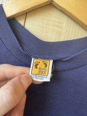 rare 70s 80s HANG TEN Surf made in USA VINTAGE Bare feet logo t-shirt men’s L
