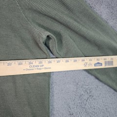 Chaps Shirt Mens 2XL Green Thermal Waffle Knit Long Sleeve Cotton Crewneck