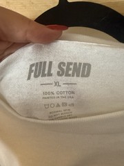 Full Send XL FREE TRUMP T-Shirt White Never Worn Original