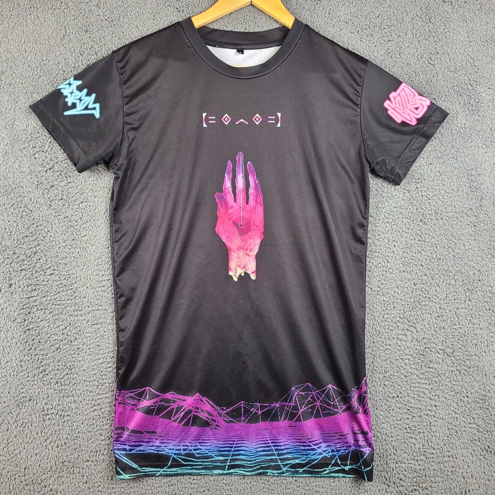 Porter Robinson Galaxxxy Worlds Tour T-Shirt Mens Small Black EDM Graphic Tee