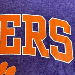 Anvil Clemson Tigers Purple Short Sleeve T-Shirt Size L
