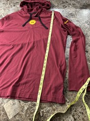 nike hooded long sleeve Shirt Mens Large Washington Football Red NFL On Field