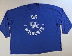University of Kentucky Wildcats UK Blue T-Shirt Men 6XL Big Football Basketball