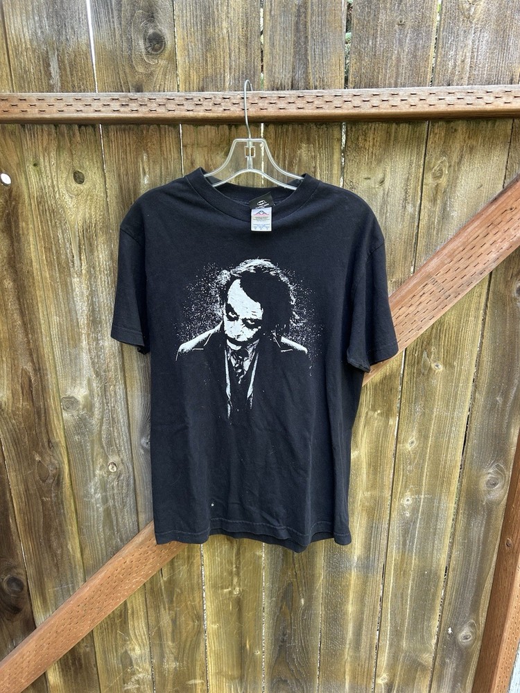 Vintage Y2K The Joker Heath Ledger The Dark Knight 2008 Batman DC T Shirt Medium