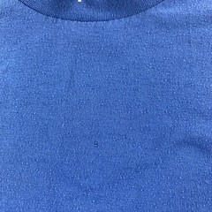 Vintage 90s Cal Cru Single Stitch Blank Blue T Shirt XL Made In USA 50/50