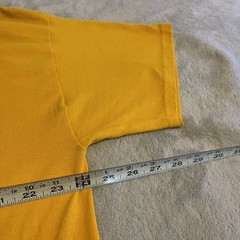 Vintage Shirt Men 2XL Yellow Y2K Las Vegas Car Workout Streetwear Crew Neck Tee