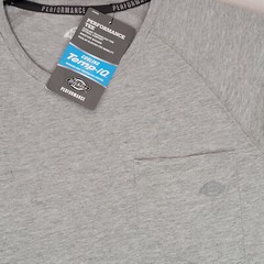 DICKIES FAST DRY Shirt MENS MEDIUM GRAY OUTDOOR WORK WEAR Cooling POCKET TEE NWT