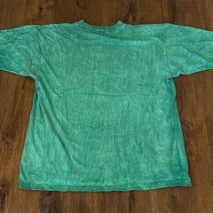 Vintage Mineral Wash Teal Cotton T-Shirt Size Large Surf Beachcore Y2K