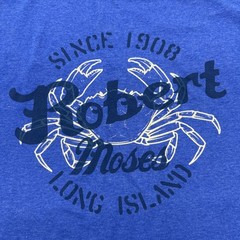 MV Sport T-Shirt Men M Blue Graphic Print Robert Moses ..#31035