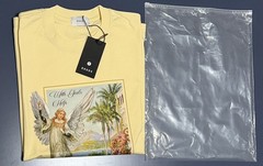 RHUDE Angel Graphic Print T-Shirt Yellow Men’s Regular Fit Size L
