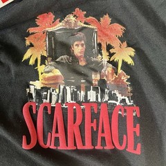 Scarface x Reason Graphic T Shirt Black NWT XL Tony Montana Movie Streetwear