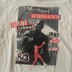 Vintage 90s Michael Jordan’s Flight School Nike Single Stitch Tshirt Size Large