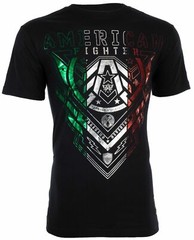 AMERICAN FIGHTER Men’s T-Shirt KENDELTON Athletic Black Biker MMA S-4XL