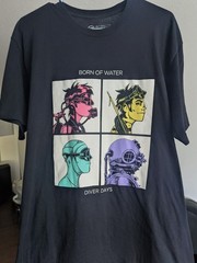 Gorillaz inspired Kona Honu Born of Water Men’s Diver Days Size L