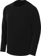 Nike Yoga Men’s Dri-FIT Crew Top (Black/Black, FB7775-010) Size Medium – black –