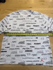 ADULT SIZE S AIR JORDAN FLIGHT CLUB #23 WHITE SHORT SLEEVE LOGOS T-SHIRT MJ AIR