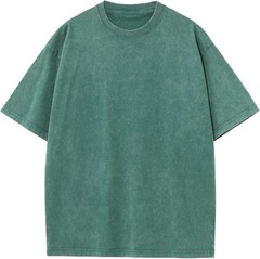 Men’s Oversized Vintage Acid Wash T-Shirt 100% Cotton Loose Fit Streetwear Tee
