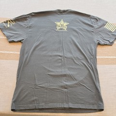 Grunt Style USA Route 76 Grey Short Sleeve Shirt Distressed Men’s Size Med