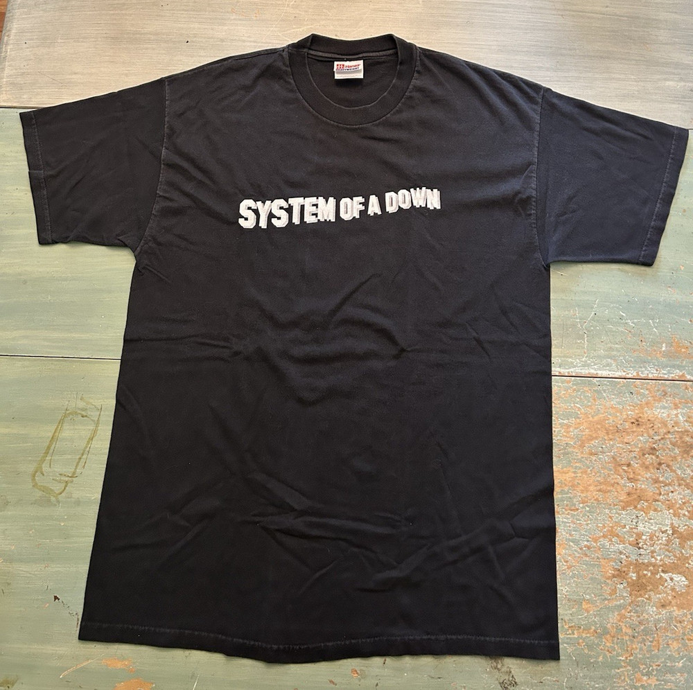 Vintage System Of A Down Toxicity 2001 Tour Band T-Shirt Size L