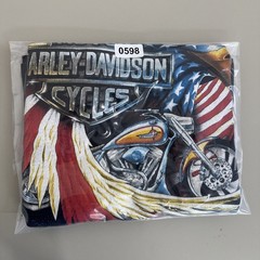 Vintage Harley Davidson 1996 Pacific Honolulu Long Sleeve T-Shirt Eagle Flag M