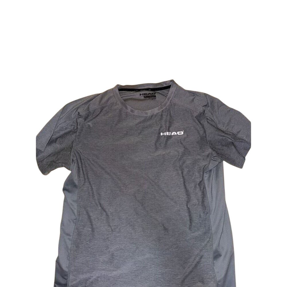 HEAD Athletic Workout Shirt Mens Medium Gray Performance Activewear Tee