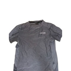 HEAD Athletic Workout Shirt Mens Medium Gray Performance Activewear Tee