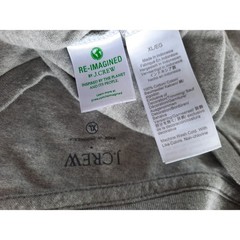 J.Crew Mens XL Gray Re-Imagined Cotton Oars Graphic Crewneck Tee Short Sleeve