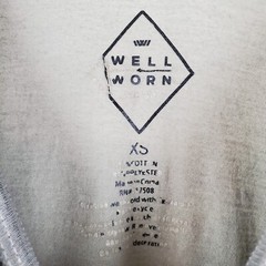 Well Worn Tank Top Mens Extra Small Gray Round Neck Sleeveless Pocket Stretch
