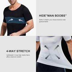 Fajas Para Hombres Faja Reductora De Hombre Men Tee Shaper Tummy Control T shirt