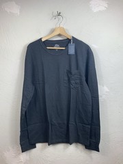 J.Crew Mens Garment Dyed Long Sleeve Pocket T-Shirt XL Dark Slate Grey NWT