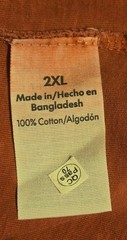 No Boundaries MEN’S SIZE 2XL Oversized Boxy Tee in Red Dahlia Cotton Shirt, NWOT