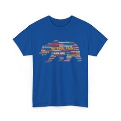National Parks USA List Word Cloud Bear Camping & Hiking T-Shirt