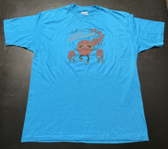 Vintage California Raisins 2-Sided T-Shirt, Blue/Turqouise, Size: XXL (Fits XL)