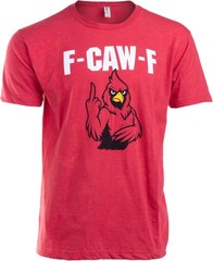Attitude Red Bird F Caw F Shirt – Funny Rude Saying Men’s X-Large,
