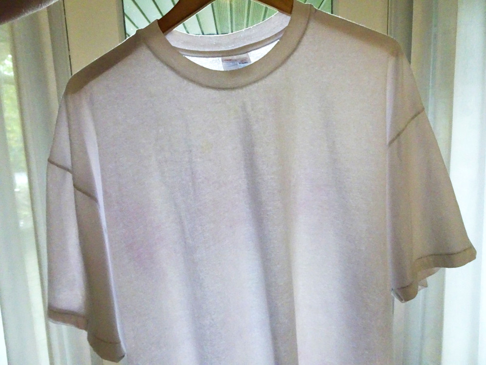 XL/2XL Vtg 90s White Blank Distressed Skate Punk Rock Single Stitch Boxy T-Shirt
