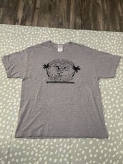 Vintage Y2K Hawaii Marine Football T-Shirt XL Gray Alstyle AAA MCBH USMC 90s