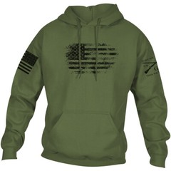 Grunt Style Vintage American Pullover Hoodie – Military Green