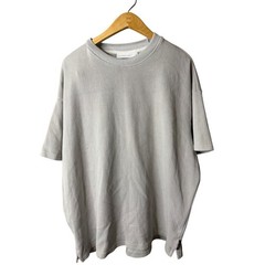 I Love Ugly oversized t-shirt with a textured herringbone pattern.
