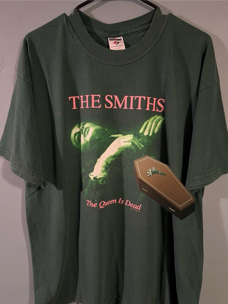 Vintage The Smiths The Queen is Dead shirt Size XL Green 2004 Y2K Jerzees