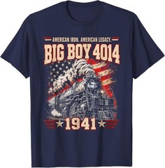 Big Boy 4014 Steam Engine Locomotive Train Vintage Railroad T-Shirt