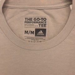 Adidas Casual Crew Neck Short Sleeve Graphic T Shirt Mens Size Medium M Tan
